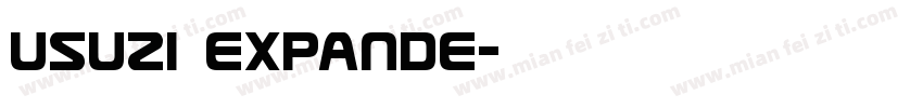 Usuzi Expande字体转换